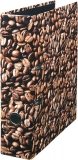 Ordner A4, Kaffee, 80 mm, Einband cellophaniert, Griffloch u. Schlitze