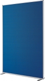 Raumteiler Textil, blau mit T-Fuß 1800x1250mm350mm, Alurahmen