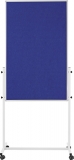 Universal-Board 3 in 1, Filz blau 750x1200mm, Alurahmen