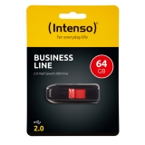 Speicherstick Business Line USB 2.0 schwarz-rot, Kapazität 64GB