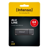 Speicherstick Alu Line USB 2.0 anthrazit, Kapazität 64 GB
