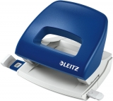 Kleiner Bürolocher blau, Stanzleistung 16 Blatt 1,6 mm, mit Anschlagschiene