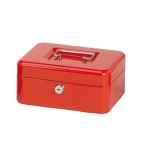Geldkassette 200x170x90mm rot Sicherheitszylinderschloss mit 2