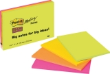 Post-it Meeting Notes 152x101mm 4 x 45 Blatt in Neonfarben