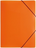 Gummizugmappe A4, 3 Klappen, Trend, orange