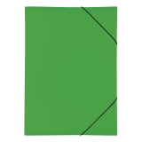 Gummizugmappe A3, PP, grün, 3 Einschlagklappen
