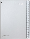 Pultordner 1-31 silber Einband aus Hartpappe mit