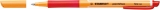 Feinschreiber pointVisco mit weicher Griffzone, Clip, rot