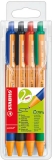 Kugelschreiber pointball 4er Etui mit 4 Farben