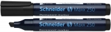 Schneider Permanentmarker 250 Keilspitze 2-7mm, schwarz