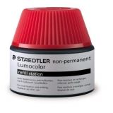 Nachfülltinte Lumocolor nonpermanent, rot, Inhalt: 15 ml