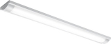 Deckenleuchte LED, 40-124, blendfreie Abdeckung, Metallgehäuse grau, 2x20W
