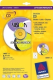 Inkjet ClassicSize CD-Etiketten, 117mm, inkl. Zentrierhilfe, weiß